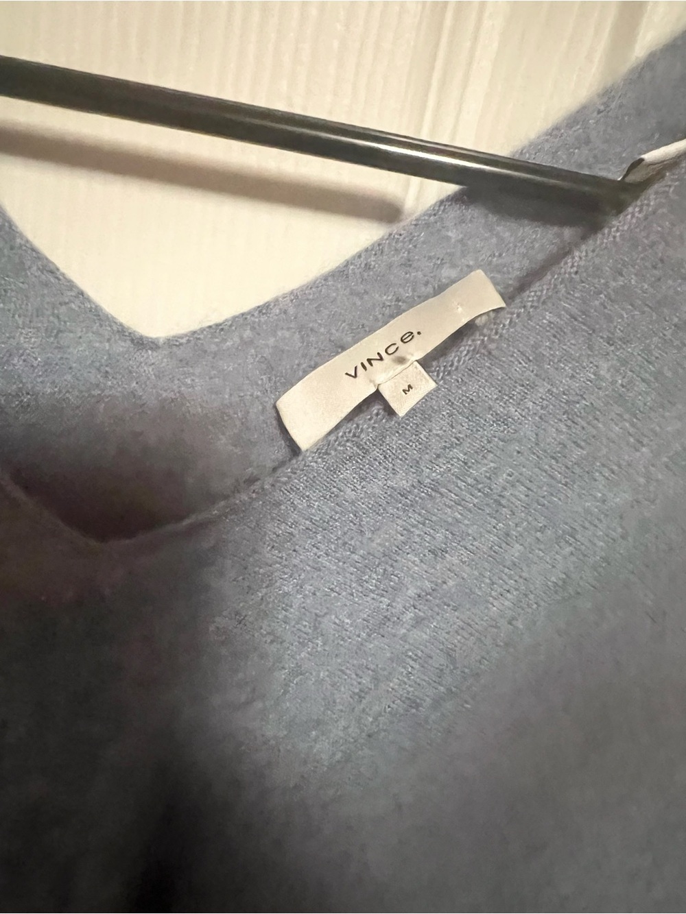 Vince Cashmere Linen Sweater in Sky Graphite - Picture 5 of 8
